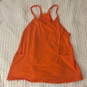 Orange Free People Hot Shot Mini Dress